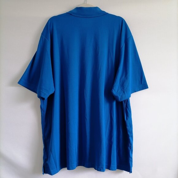 NWT Core Mens True Royal Blue UV Protection Moisture Wicking Polo Shirt Size 4XL - Picture 4 of 8